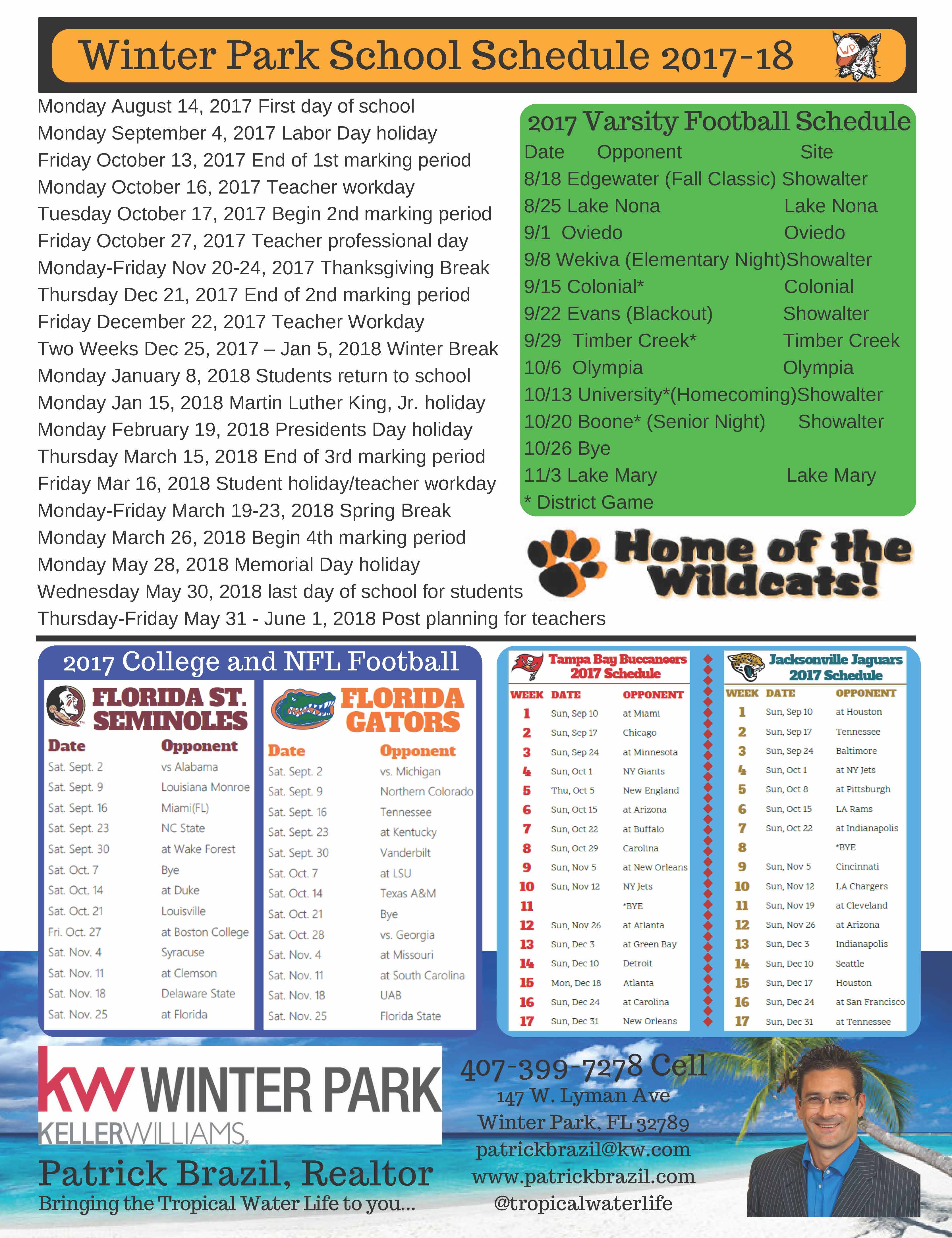 college school schedule