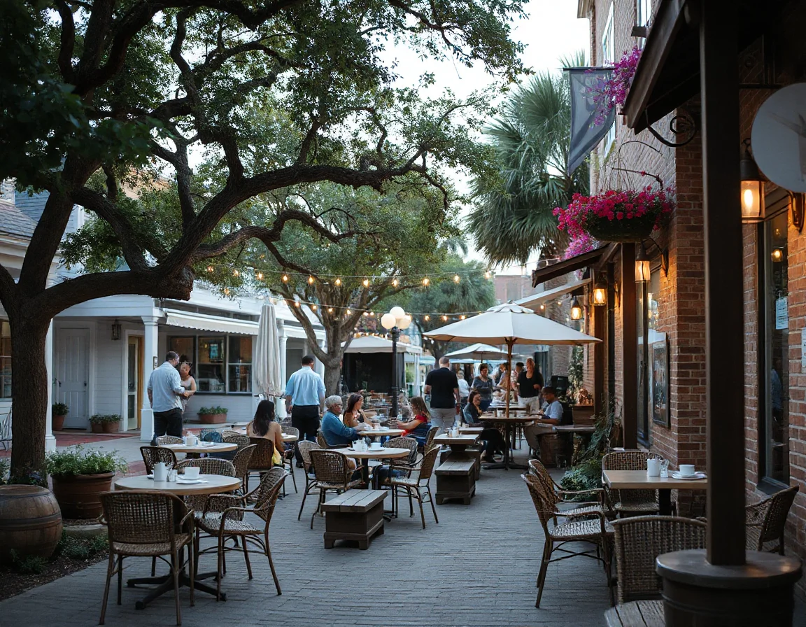 Coastal outdoor gathering area in Rockport, Texas