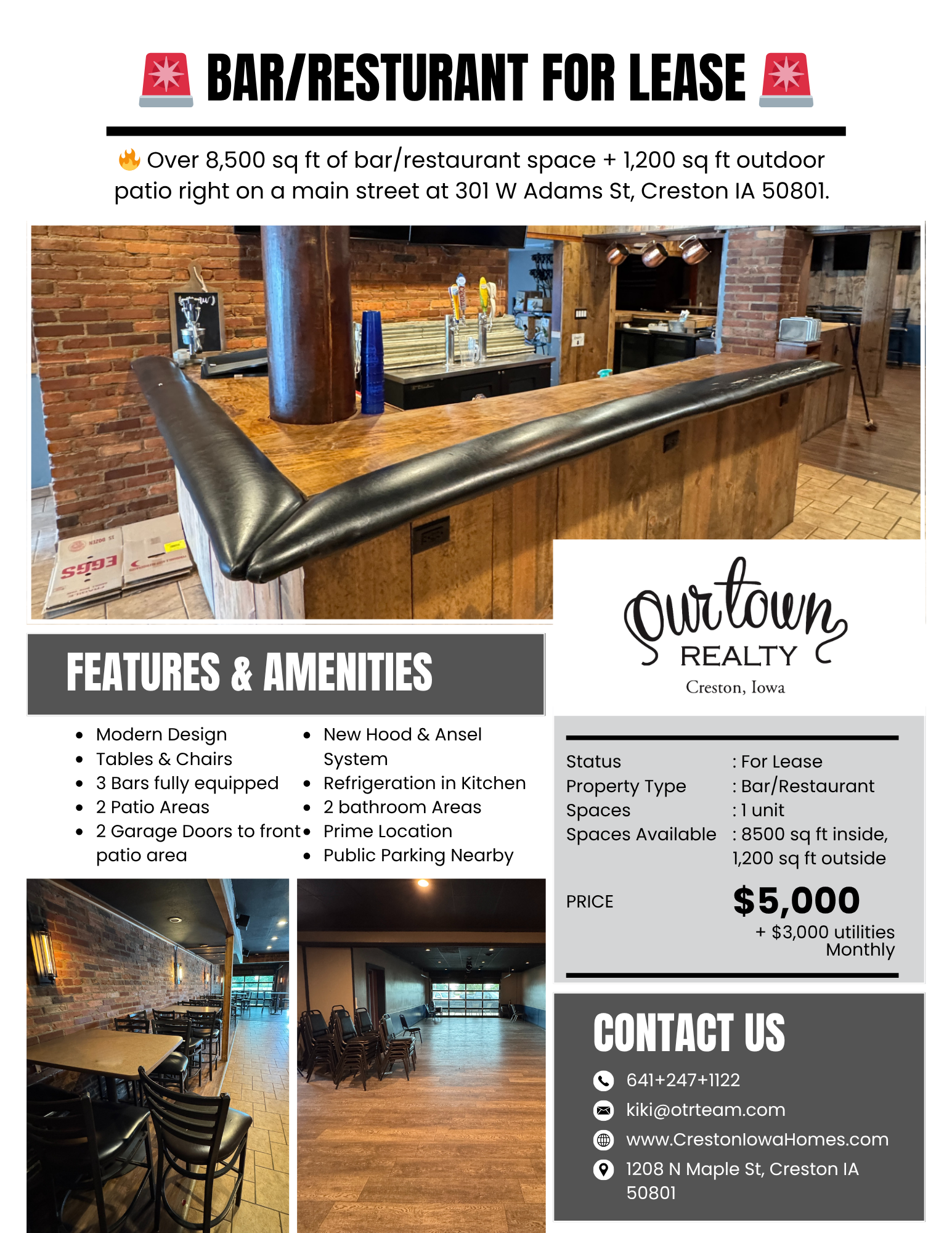 Bar/Restaurant For Lease