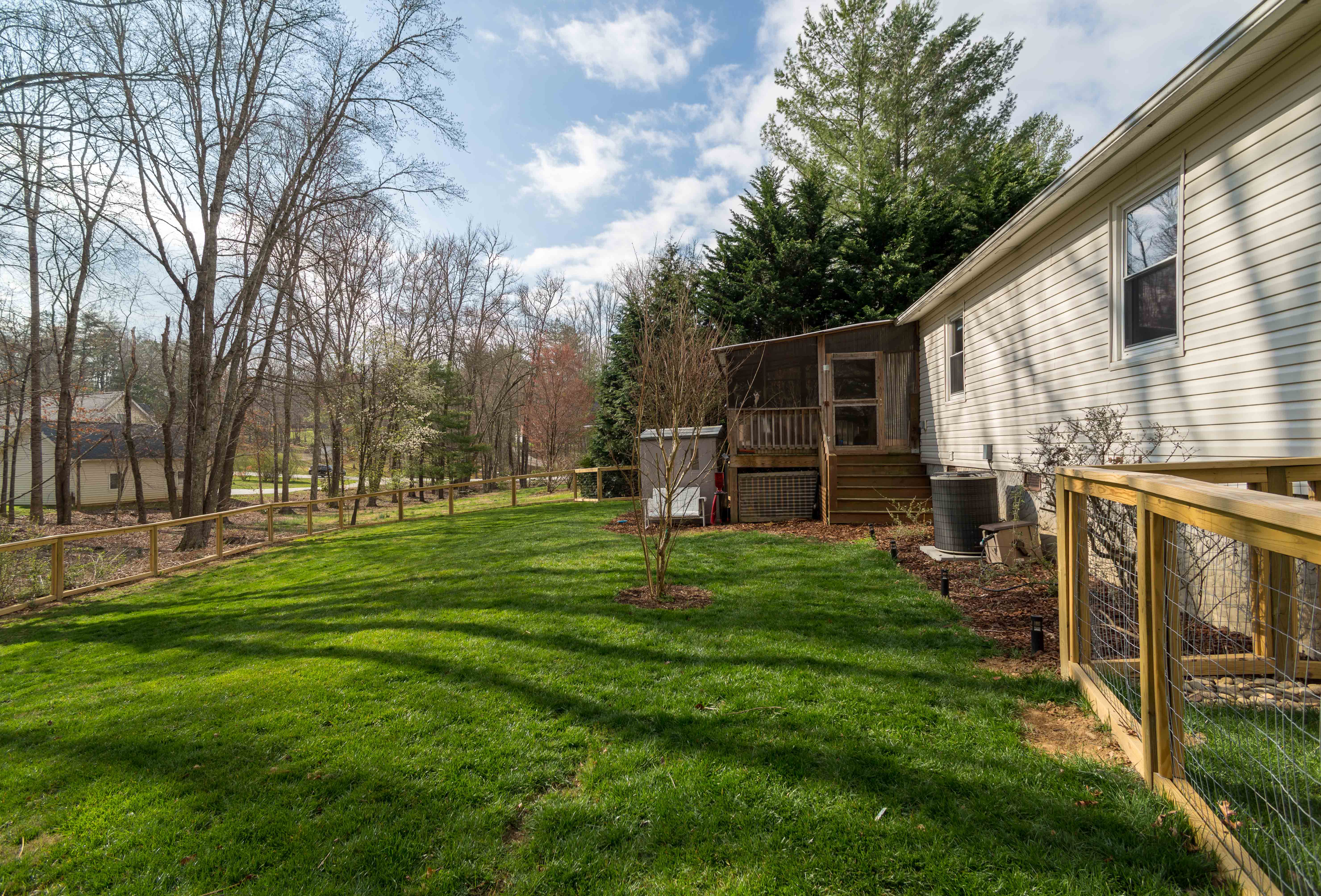 Asheville Fenced Backyard