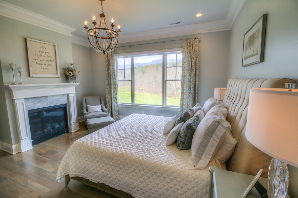 Asheville Real Estate Master Suite Fireplace