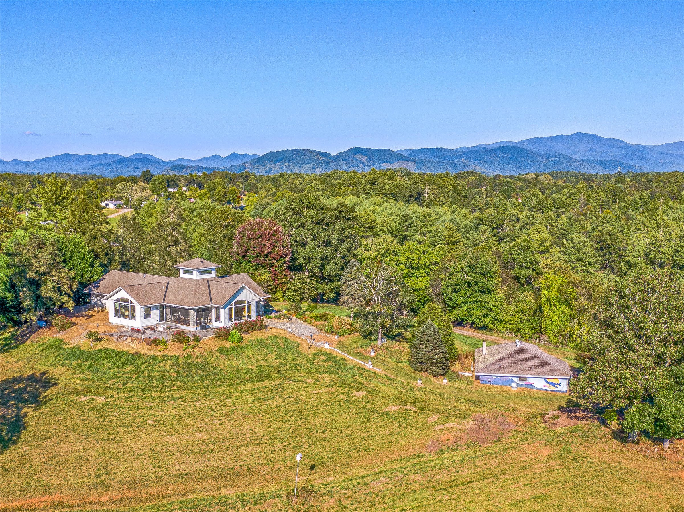 Weaverville Luxury Home Farm Land Acreage for Sale North Carolina