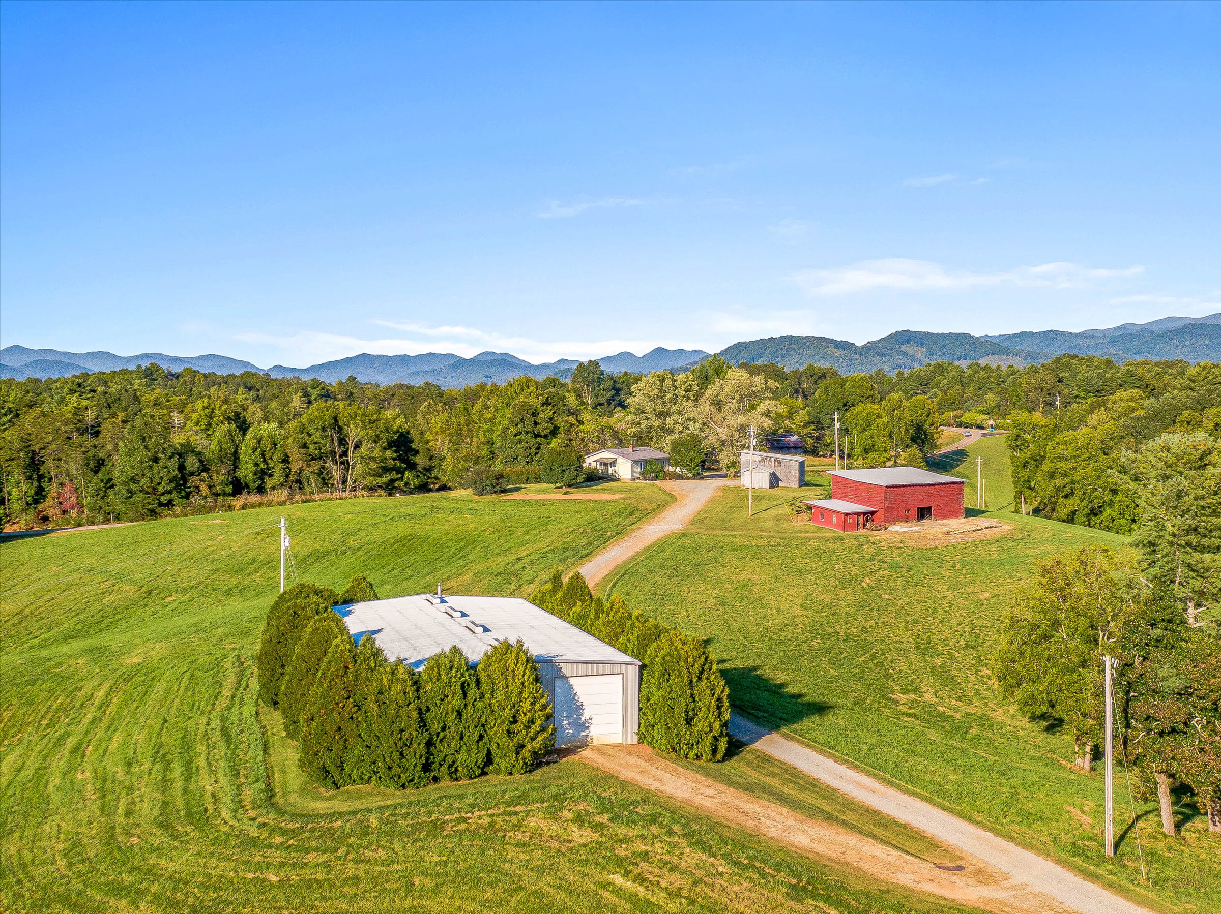 Weaverville Luxury Home Farm Land Acreage for Sale North Carolina