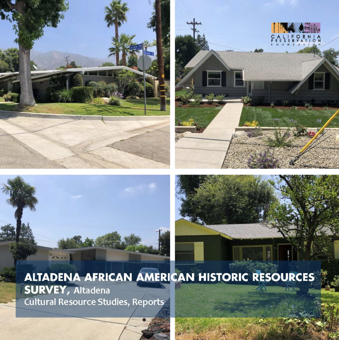 Altadena African American Historic Resources Survey Altadena African American Historic Resources Survey