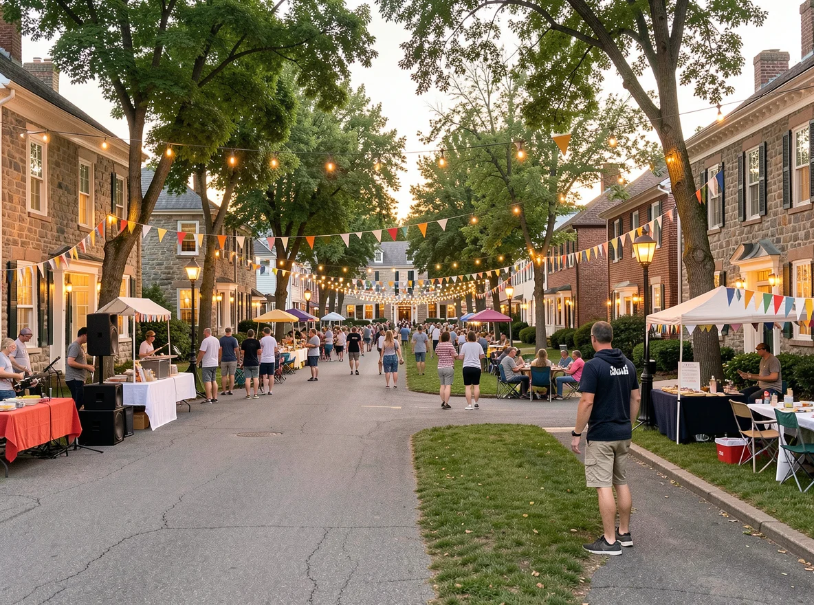 Historic community setting in Ellicott City