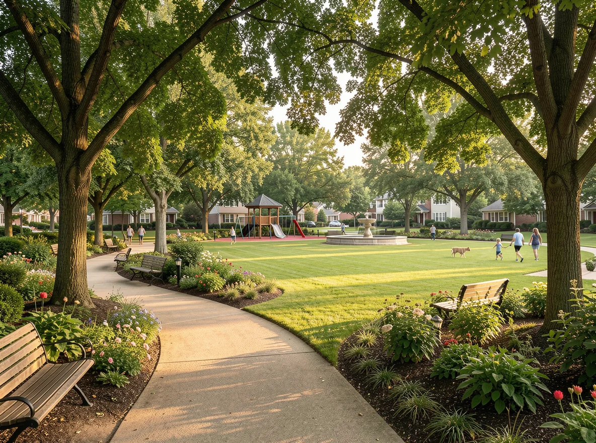 Neighborhood park in Columbia