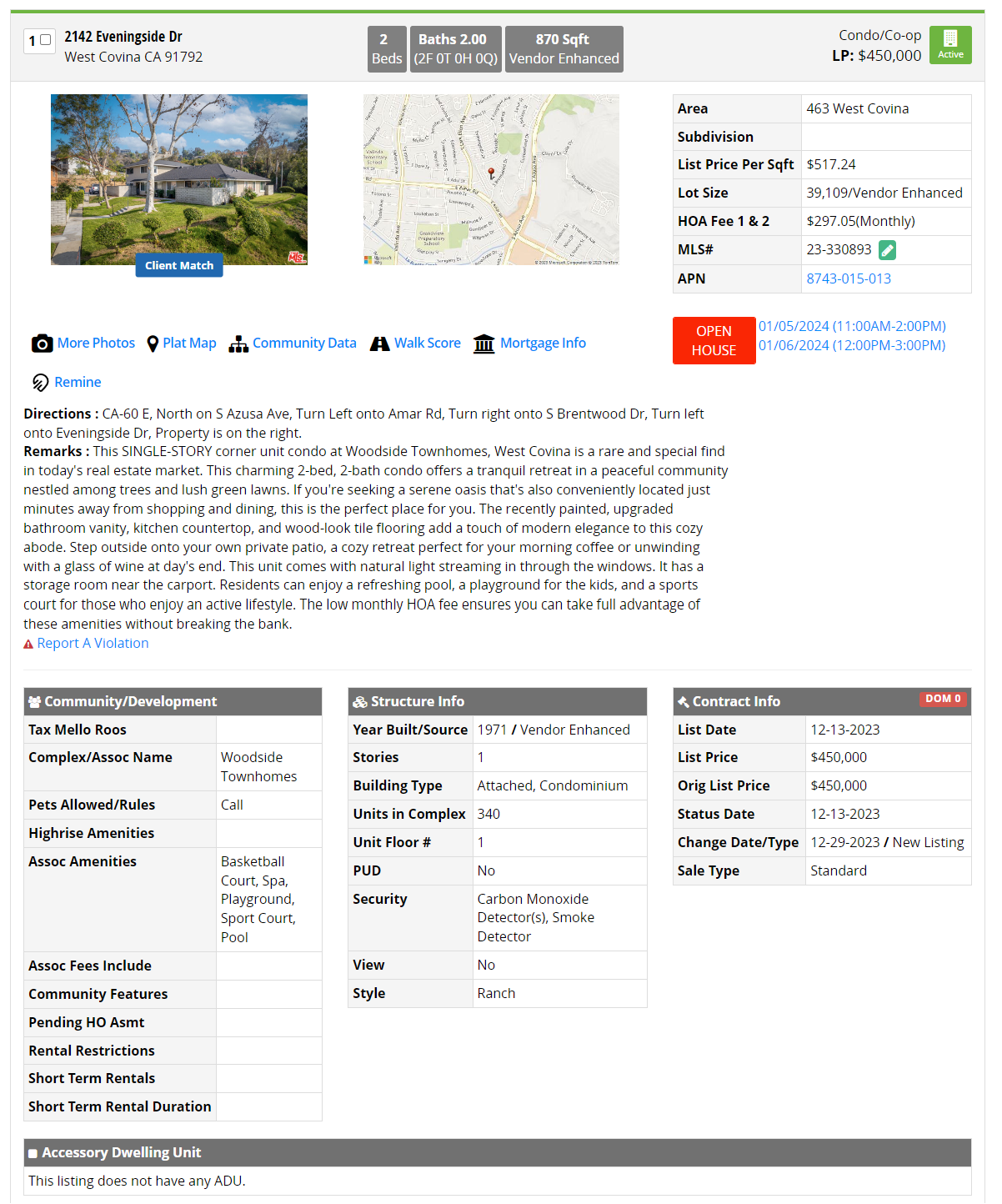 Click here to view MLS Client View