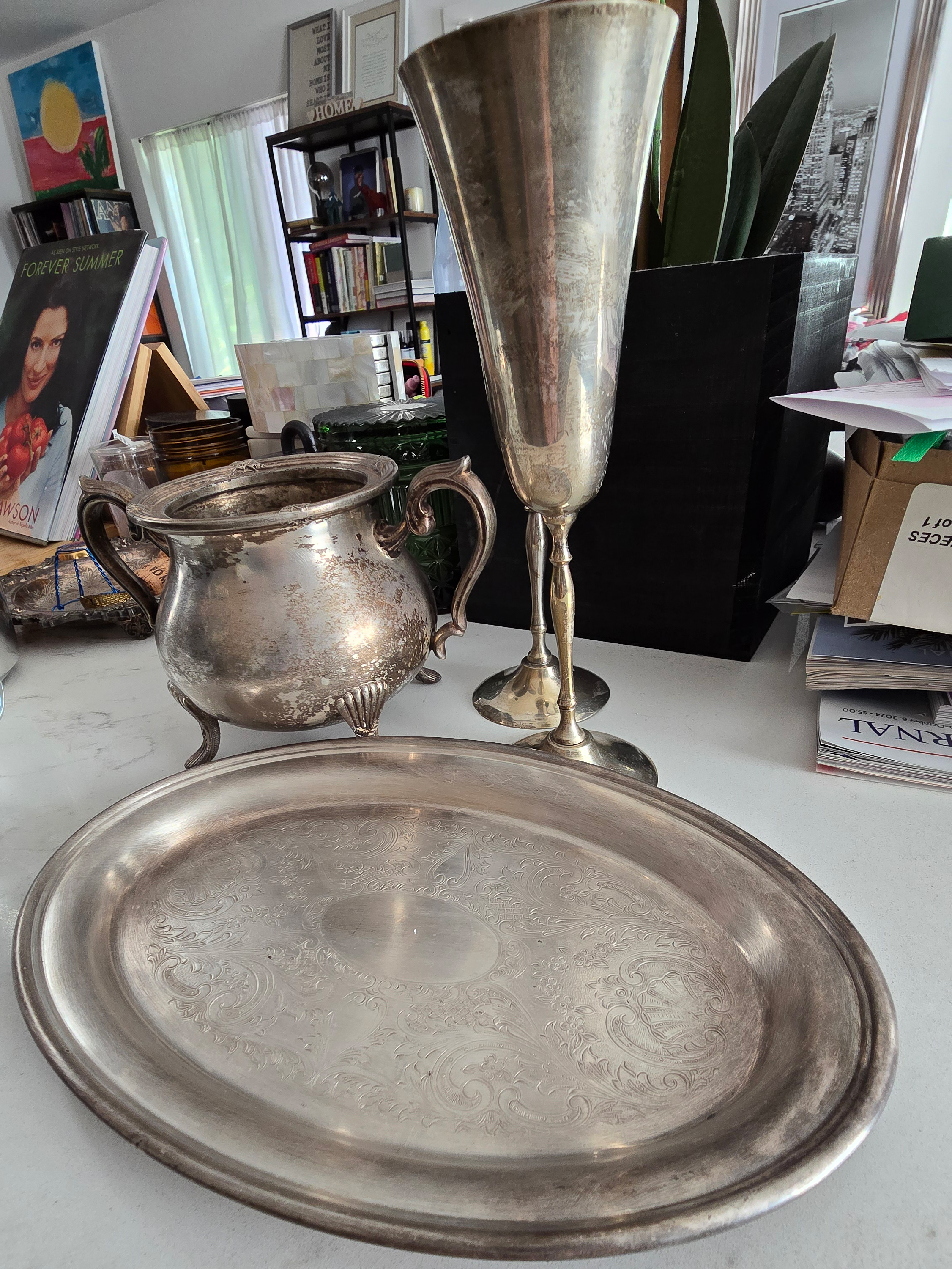 silver tableware