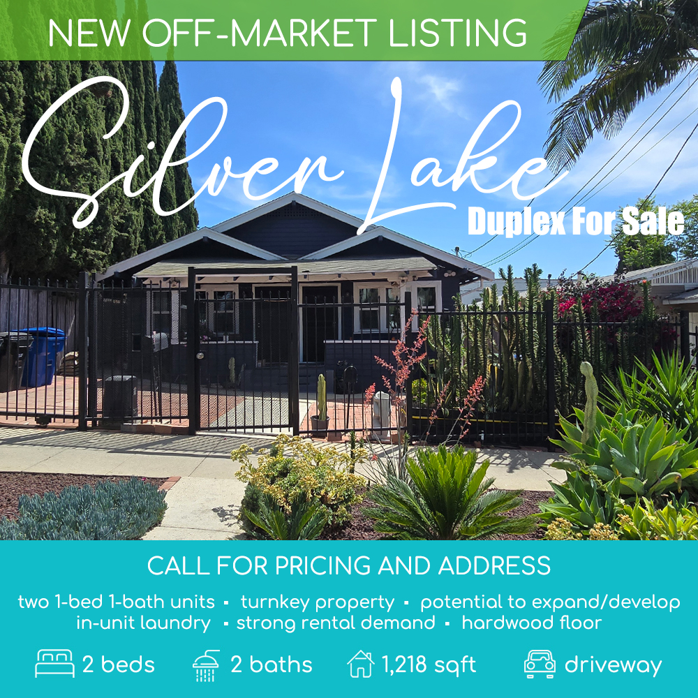 Off Market Silver Lake Duplex For Sale