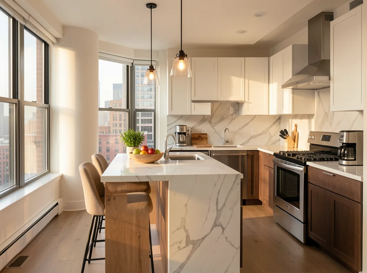 Chicago condo interior living space