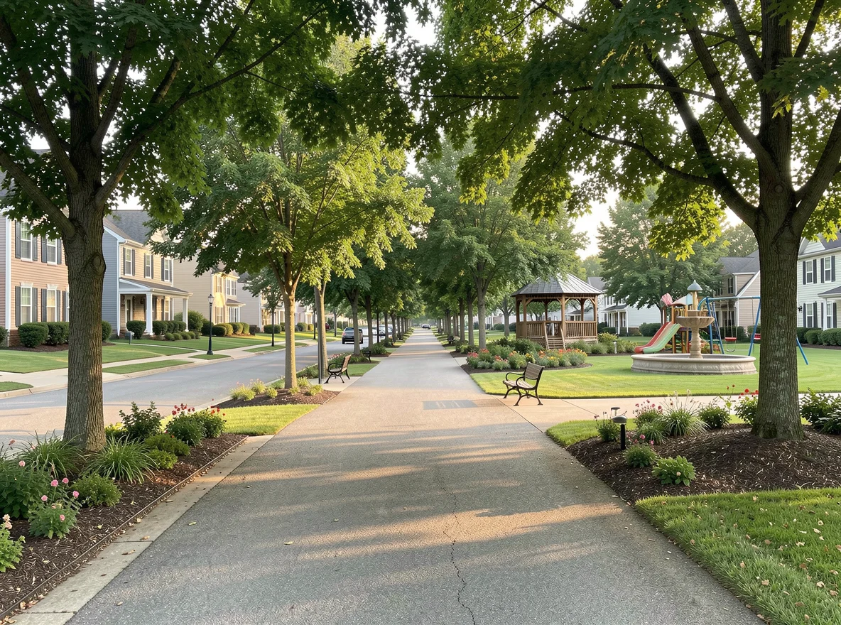 Tree-lined neighborhood in Goodlettsville