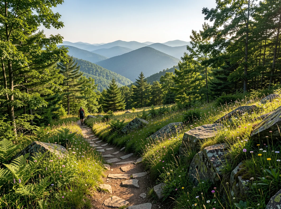 Mountain trail near Hendersonville
