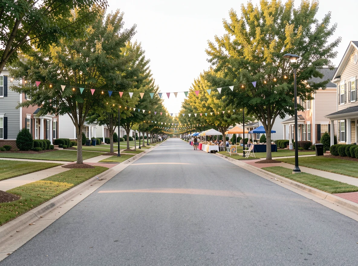 Clarksville streetscape near shopping and major roads