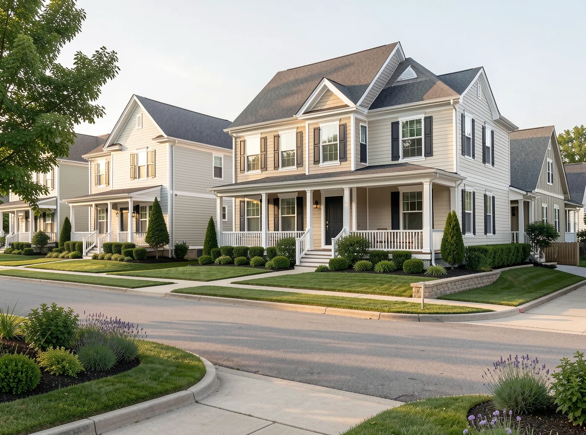 Nashville residential homes and streetscape