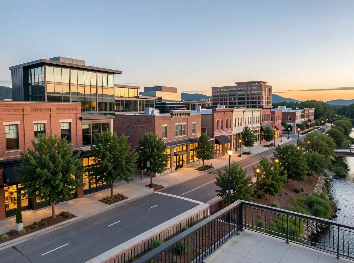 Downtown Hendersonville streetscape