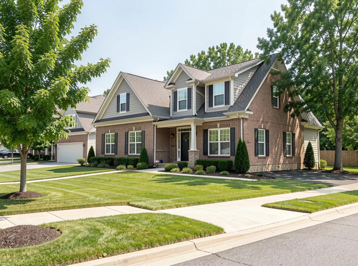 Mount Juliet homes and neighborhood streetscape