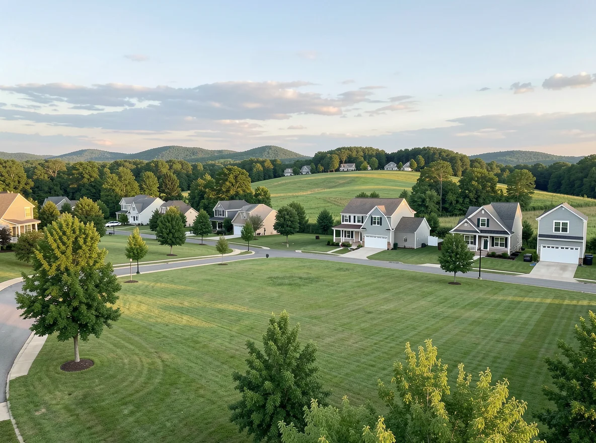 Pleasant View neighborhood with larger lots and open space