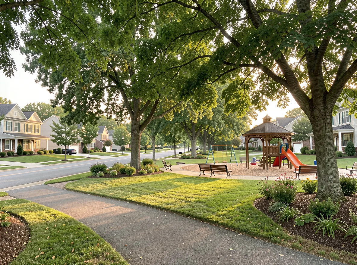 Pleasant View neighborhood streetscape