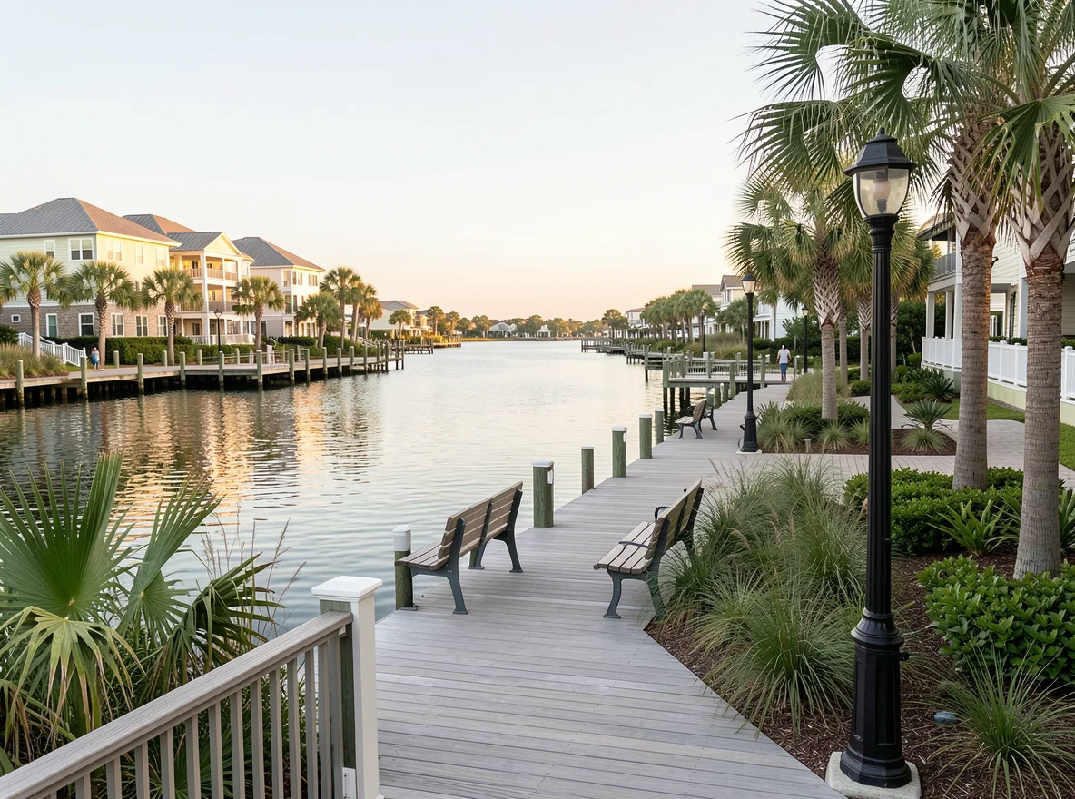Waterfront scenery in Cordova