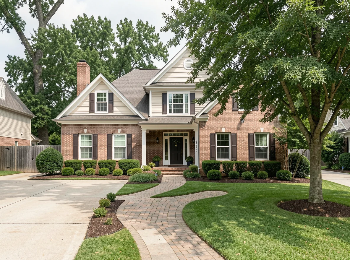 Traditional home exterior in Memphis