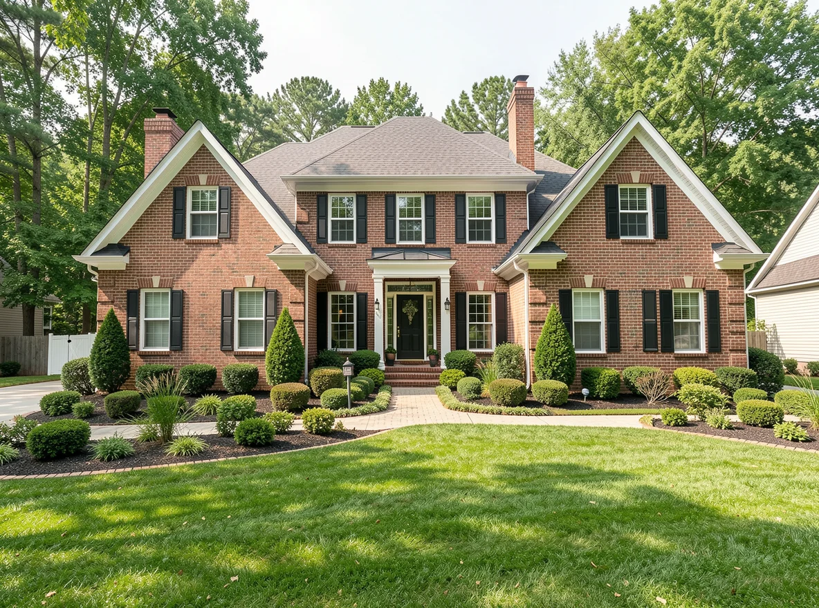Brick home exterior in Collierville