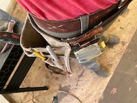 Tool belt with tools in it