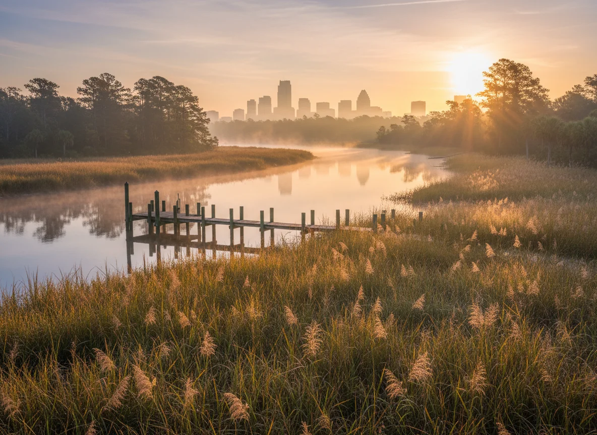 Sunrise over the St. Johns River in Jacksonville