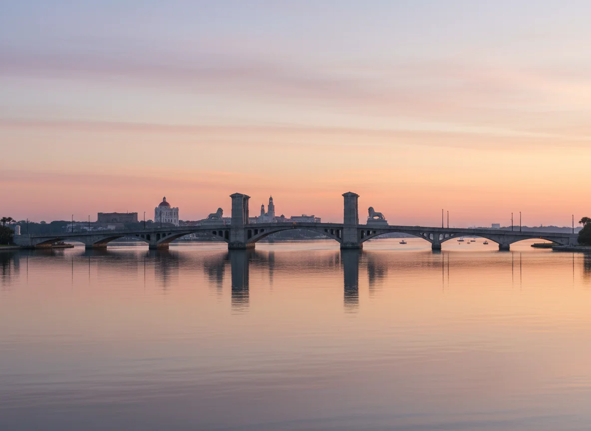 Bridge of Lions and Matanzas Bay
