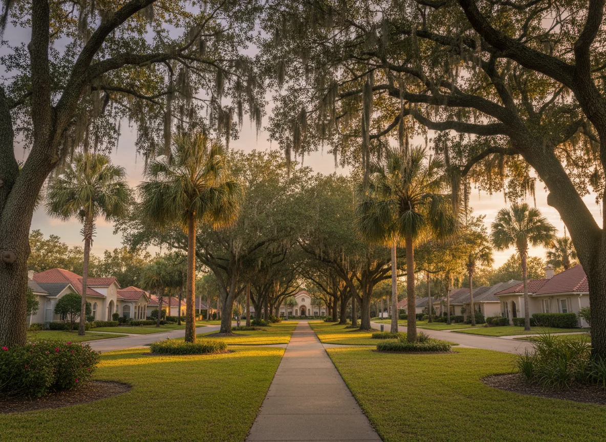 Neighborhood park setting in Jacksonville