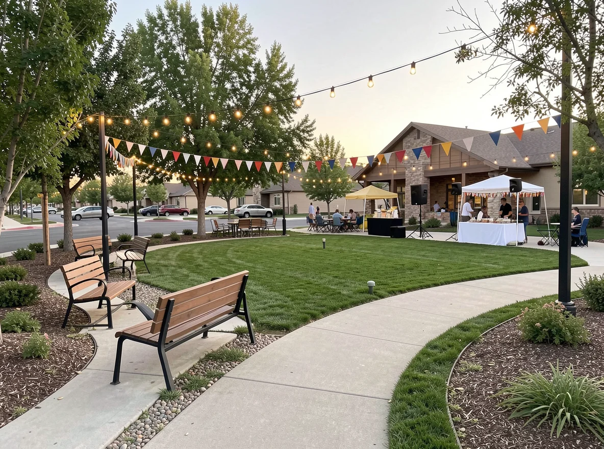 Community gathering space in a welcoming Rio Rancho neighborhood