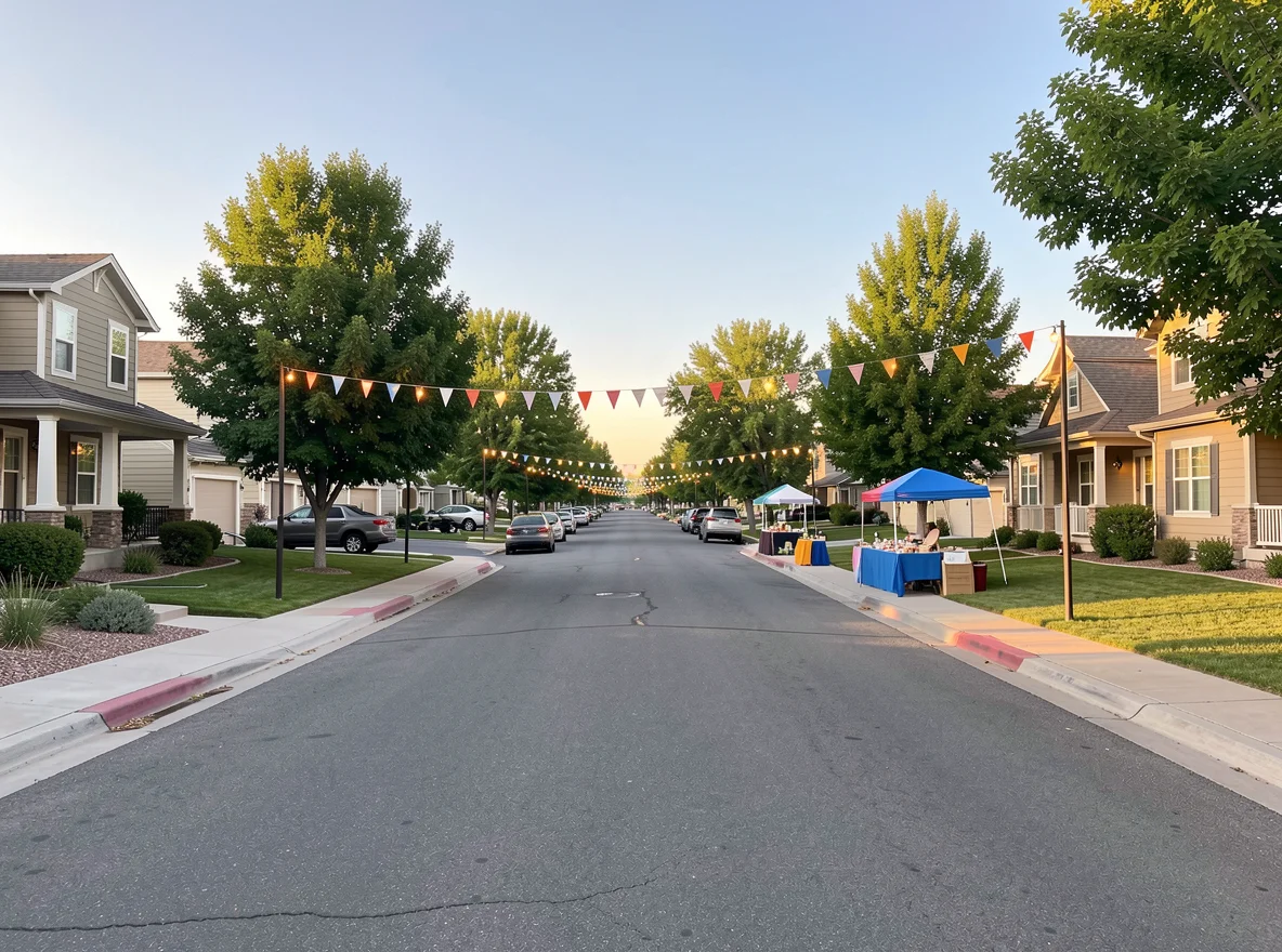 Albuquerque area neighborhood market scene