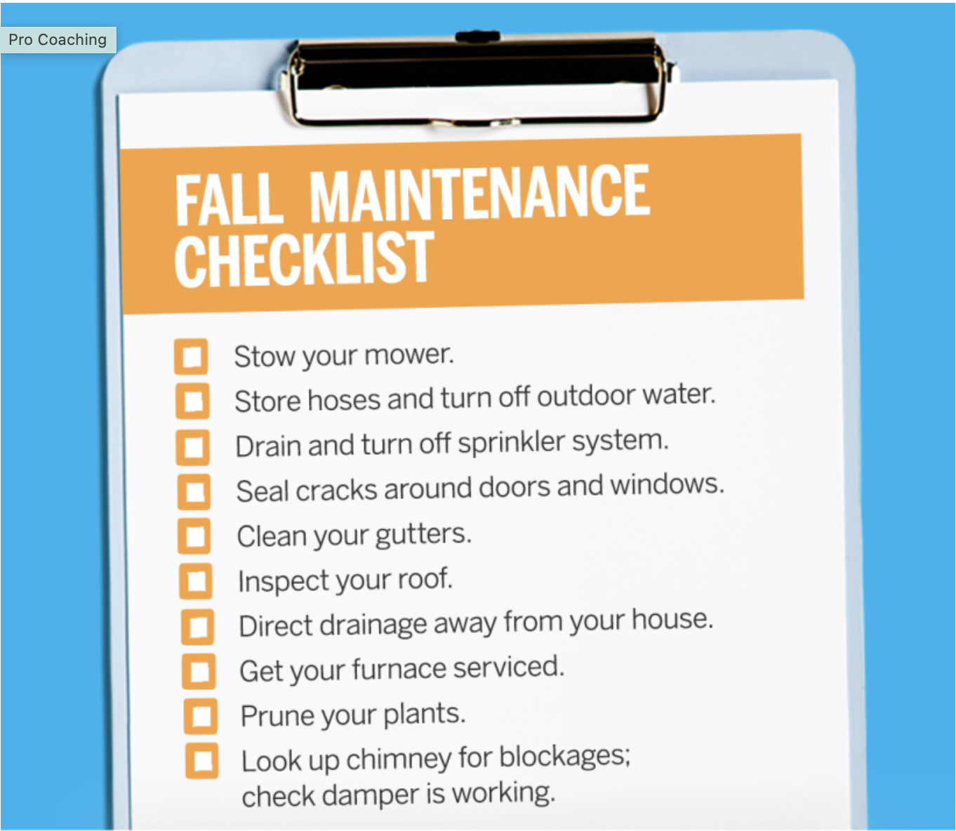 A Fall Checklist of 10 Things You Gotta Do Before Winter Sets In