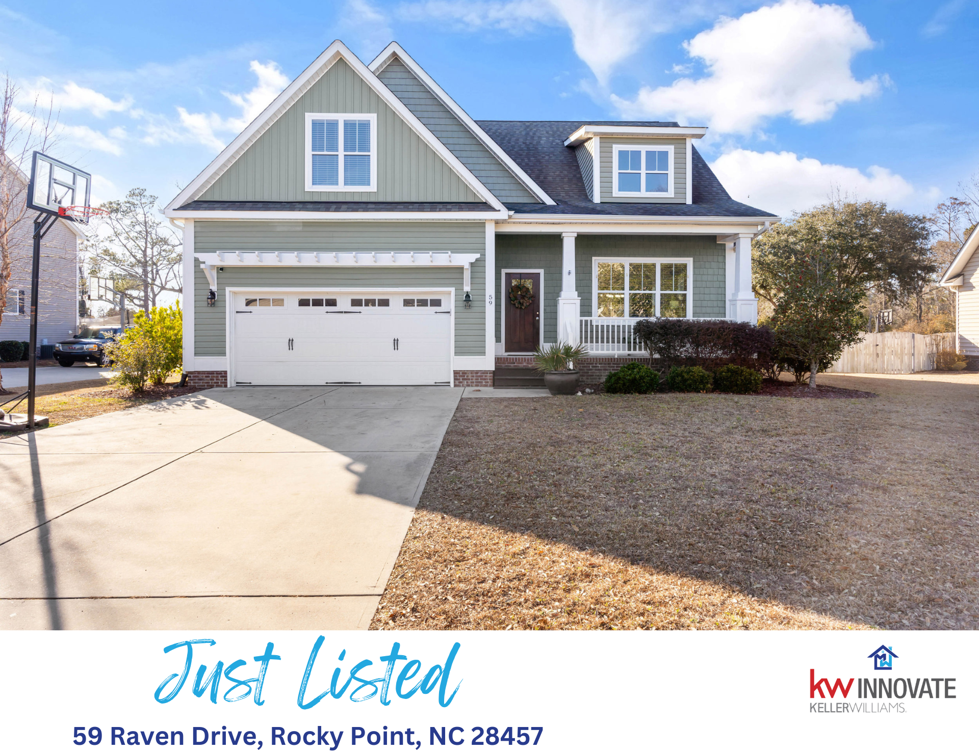 59 Raven Drive, Rocky Point, NC Just Listed