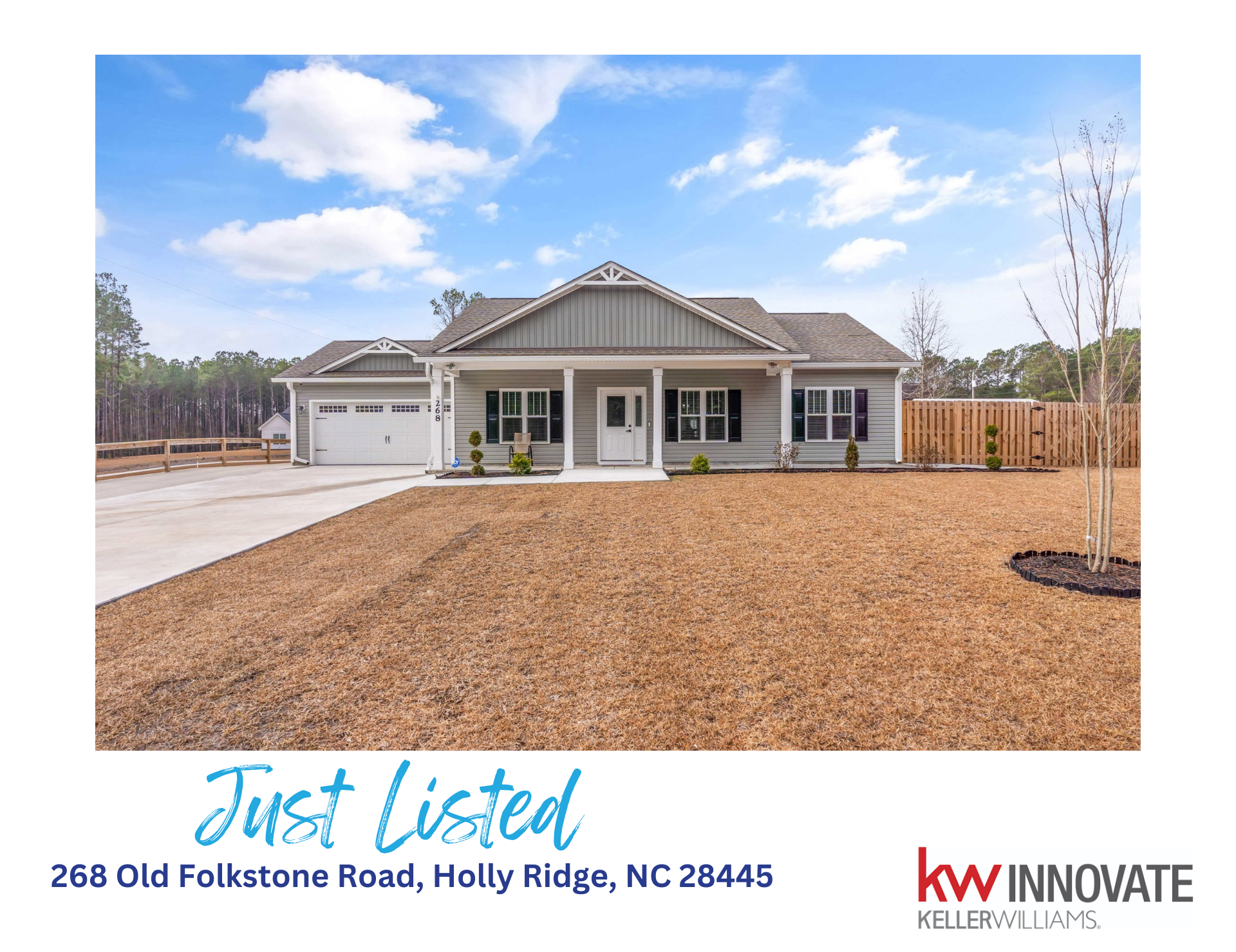 268 Old Folkstone Road, Holly Ridge, NC 28445 Just Listed