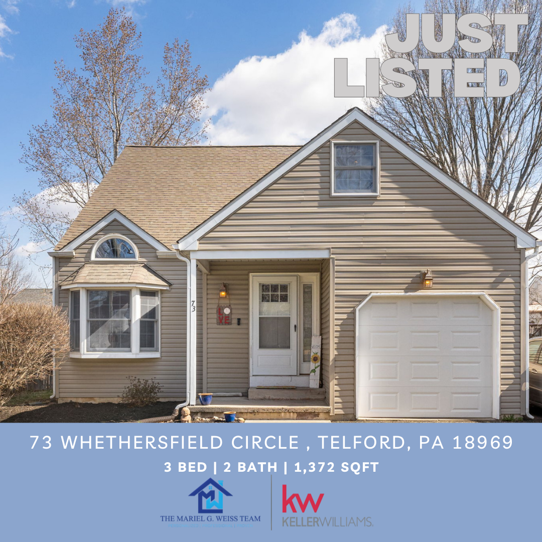 JUST LISTED! 73 Whethersfield Circle in Telford, PA 18969