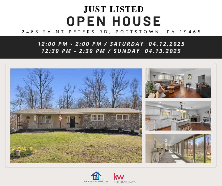 OPEN HOUSE! 2468 SAINT PETERS RD Pottstown PA 19465