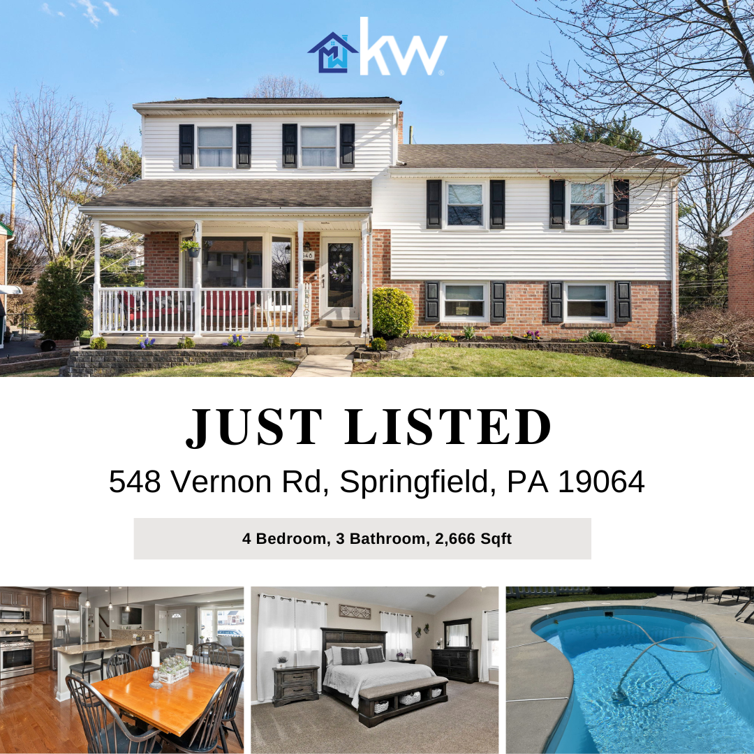 JUST LISTED! 548 VERNON RD Springfield PA 19064