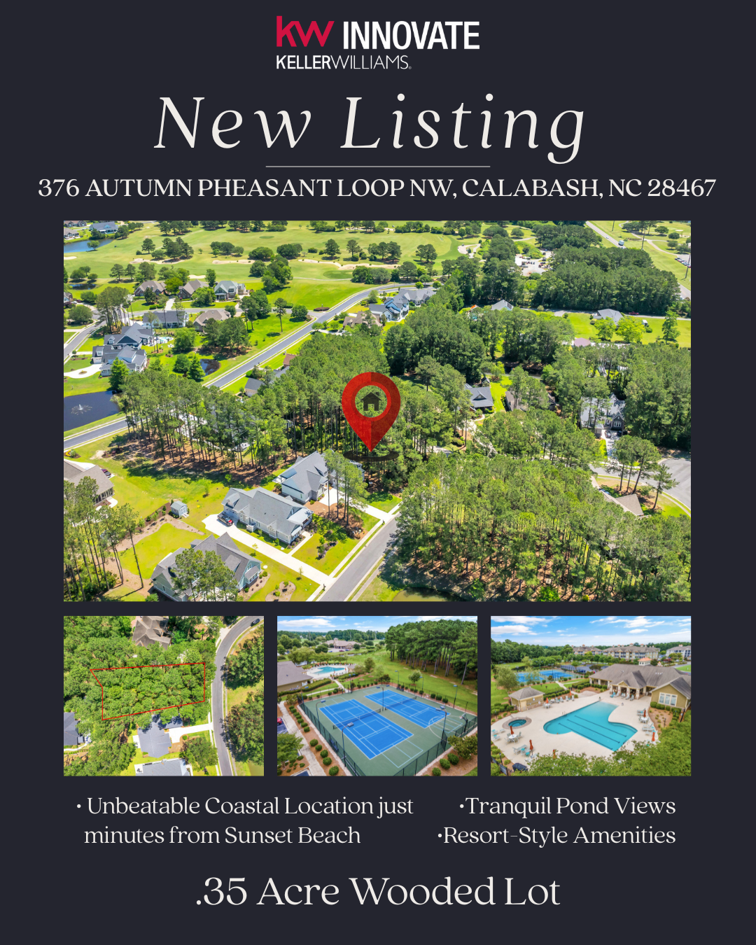 JUST LISTED! 376 Autumn Pheasant Loop, Calabash NC 28467