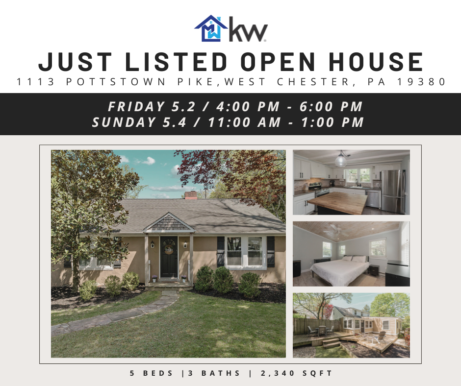 OPEN HOUSE: 1113 Pottstown Pike, West Chester, PA 19380