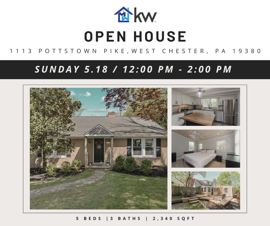 OPEN HOUSE!  1113 Pottstown Pike, West Chester, PA 19380
