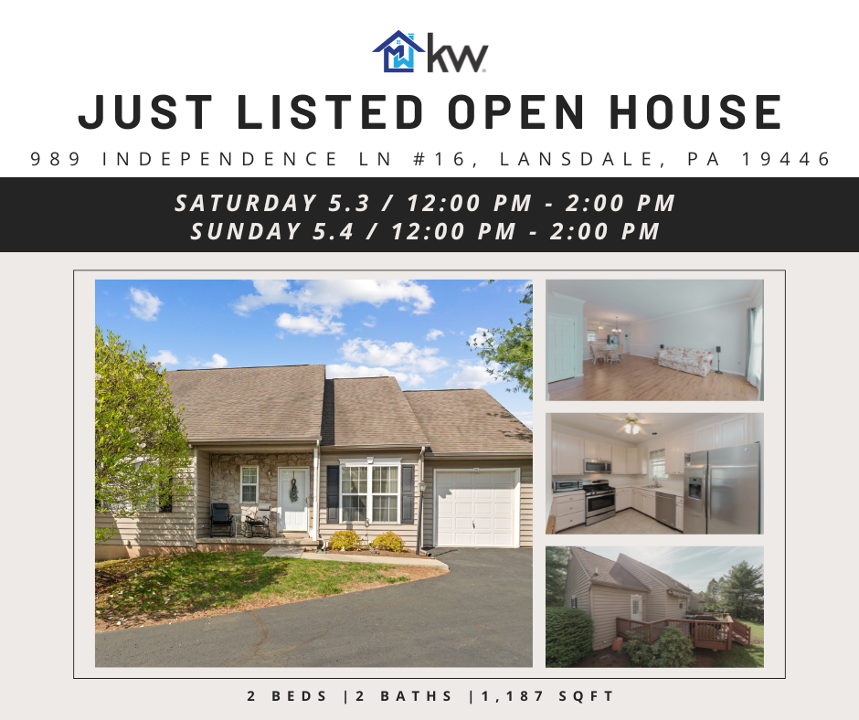 OPEN HOUSE: 938 Independence Lane #16, Lansdale, PA