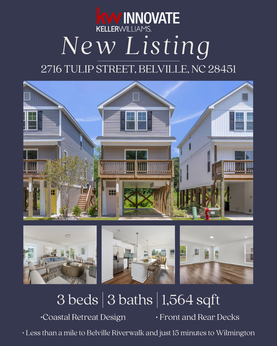 Just ListedL 2716 Tulip Street, Belville, NC