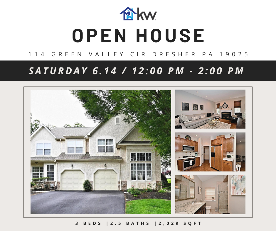 OPEN HOUSE: 114 Green Valley Circle, Dresher, PA