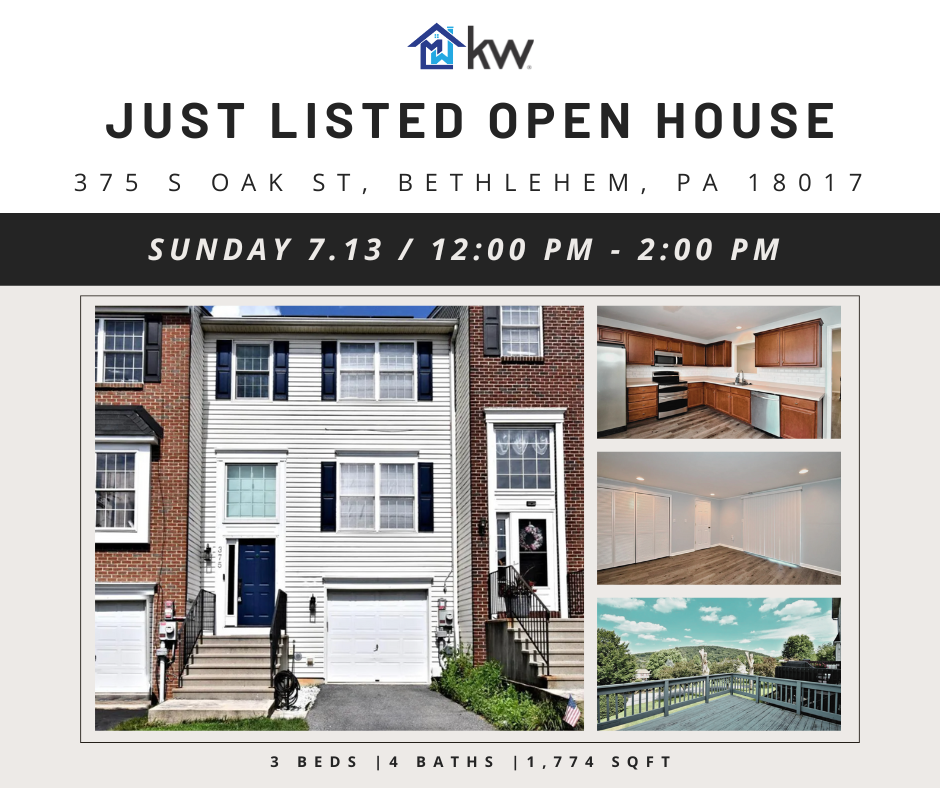 JUST LISTED | OPEN HOUSE THIS SUNDAY! 375 Oak St, Bethlehem, PA 18017