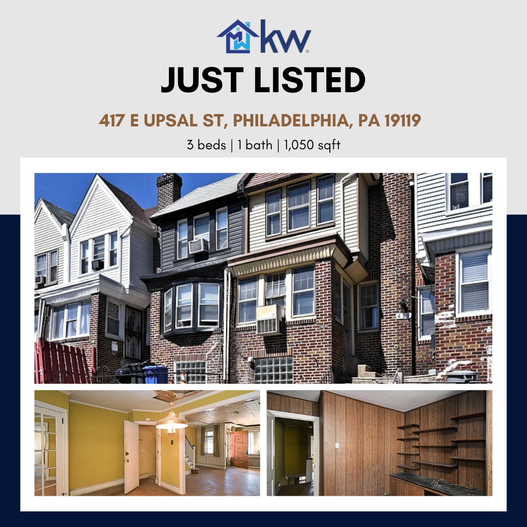 Just Listed: 417 E Upsal St, Philadelphia, PA 19119