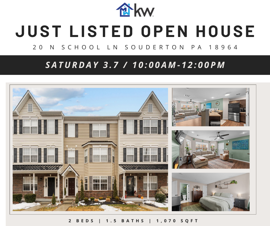 Just Listed + Open House 20 N School Ln, Souderton, PA 18964 
