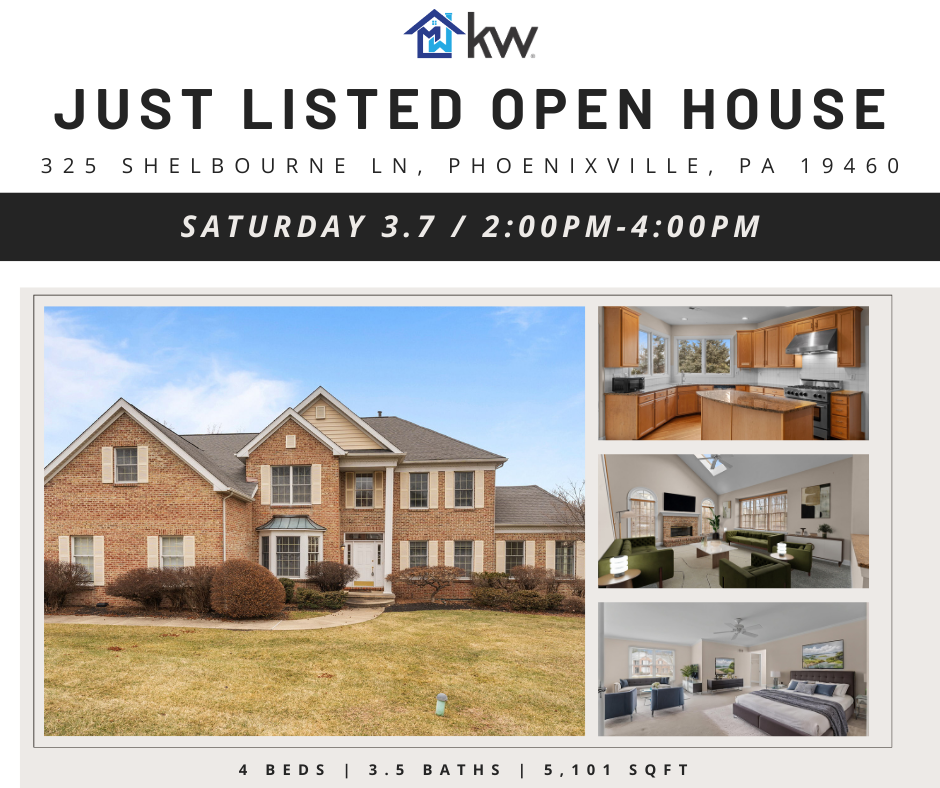 Just Listed + Open House 325 Shelbourne Ln, Phoenixville, PA 19460