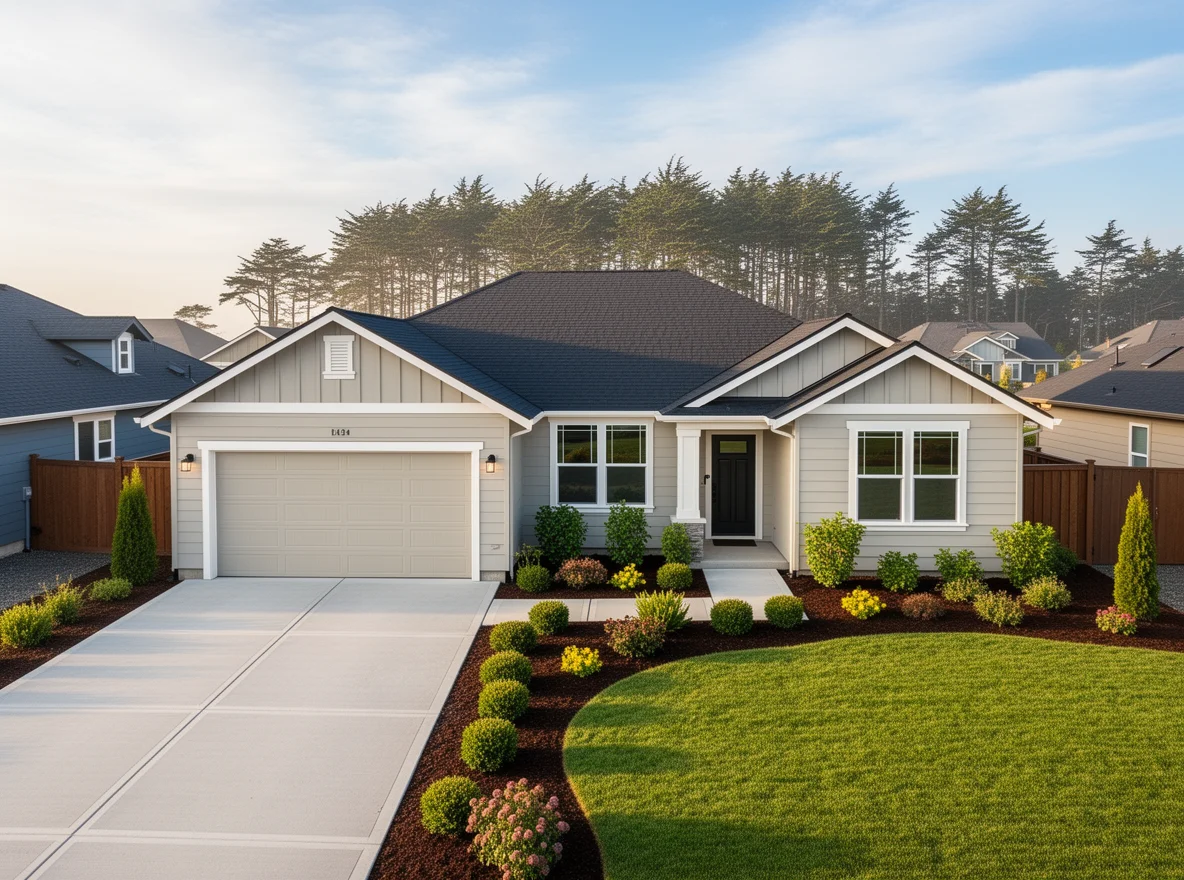 Clean curb appeal with refreshed landscaping and tidy exterior in Lincoln County
