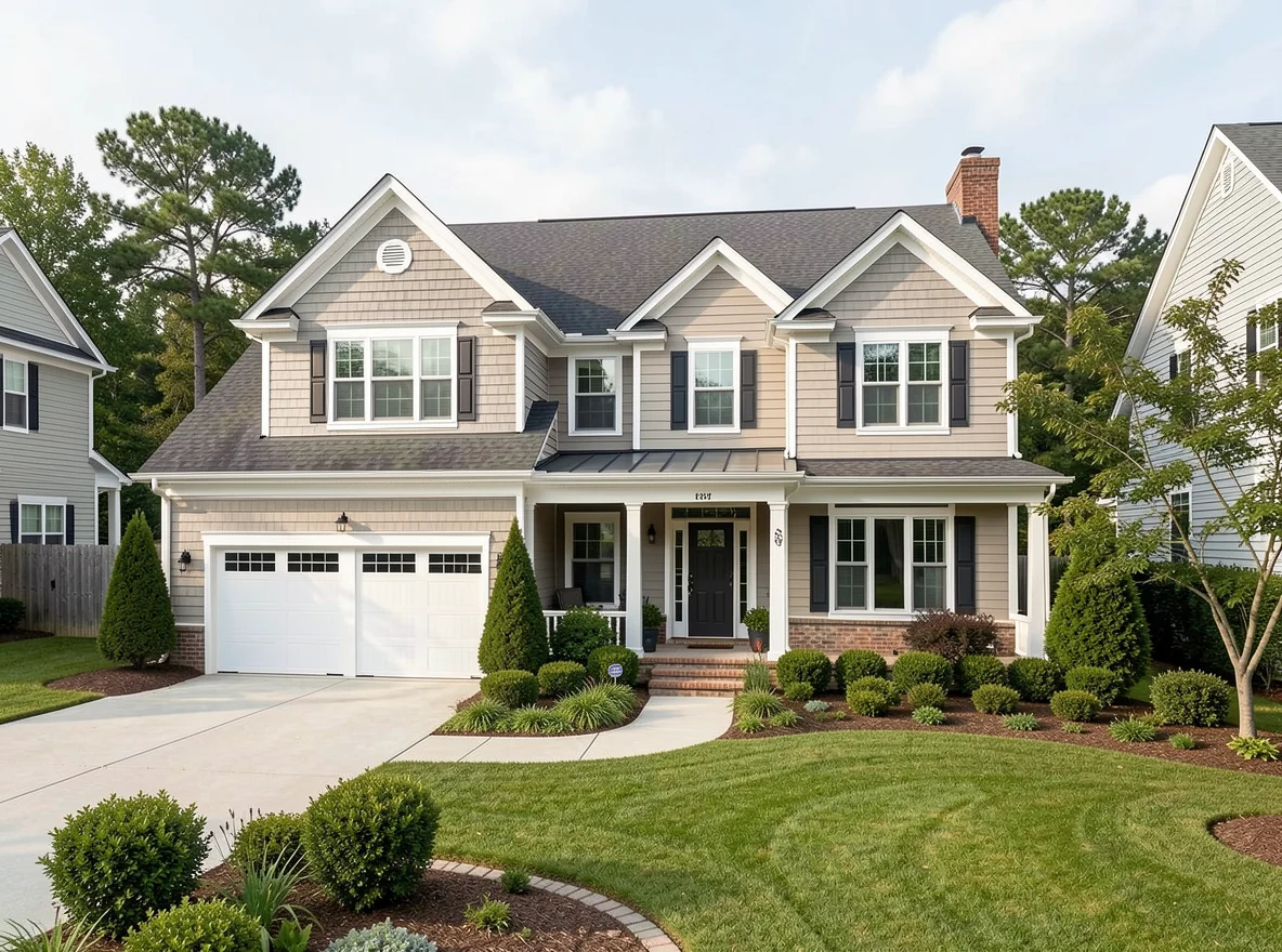 Home exterior in Chesapeake neighborhood