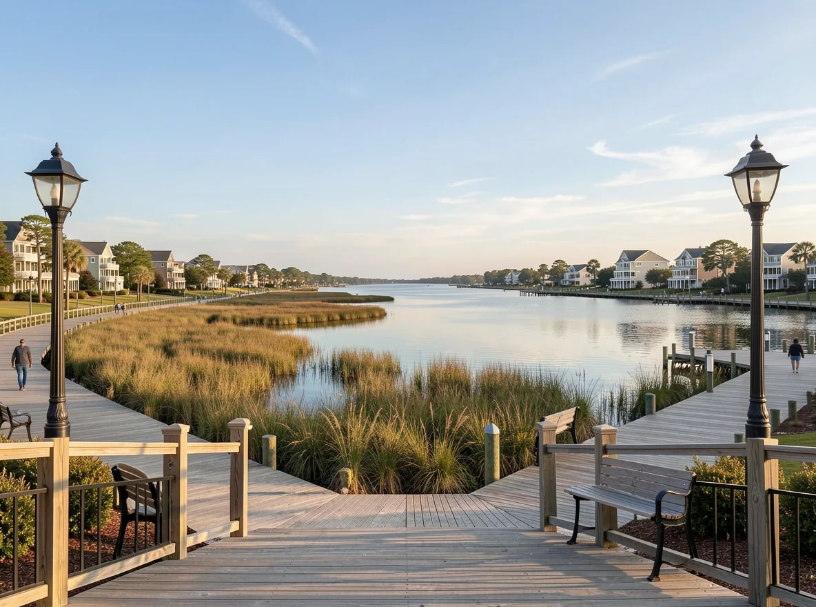 Waterfront scenery in Chesapeake